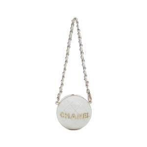 CHANEL White Bag Charm